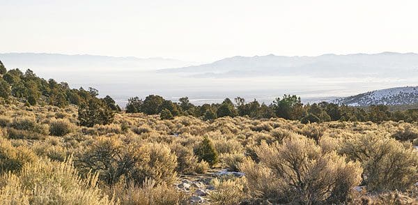 View of the mountains in the Southwest Desert